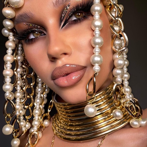 🌸 GODDESS CHOKER NECKLACE STACKER LAYER STYLE GOLD BOHEMIAN BOHO QUEEN COSPLAY - Picture 9 of 9